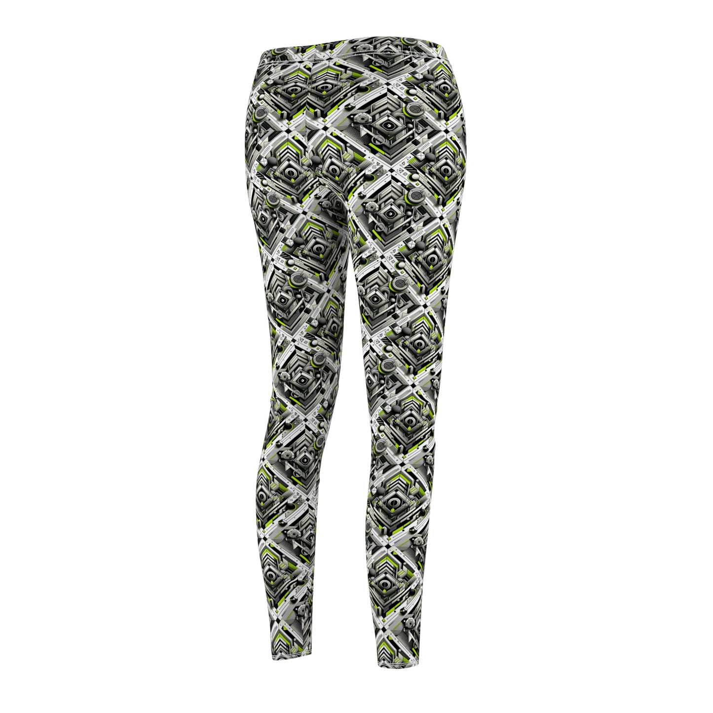 Elevated Sporty Tech Tech-Forward Streetwear Women's Cut & Sew Casual Leggings - 8404 Design-70