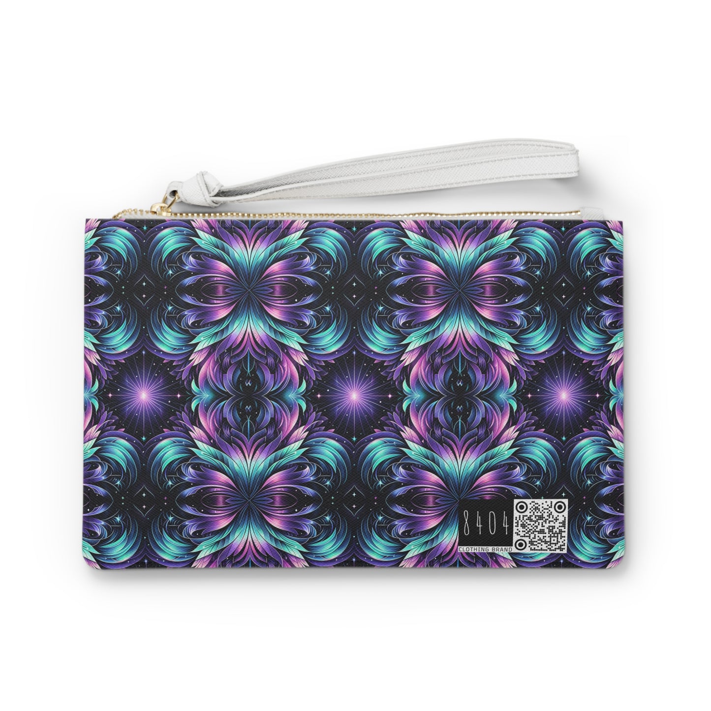 Iridescent Dream Futuristic Tech Clutch Bag - 8404 Design-60