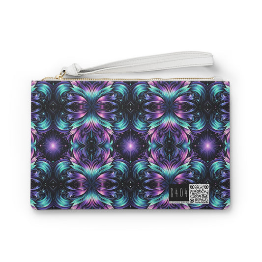 Iridescent Dream Futuristic Tech Clutch Bag - 8404 Design-60