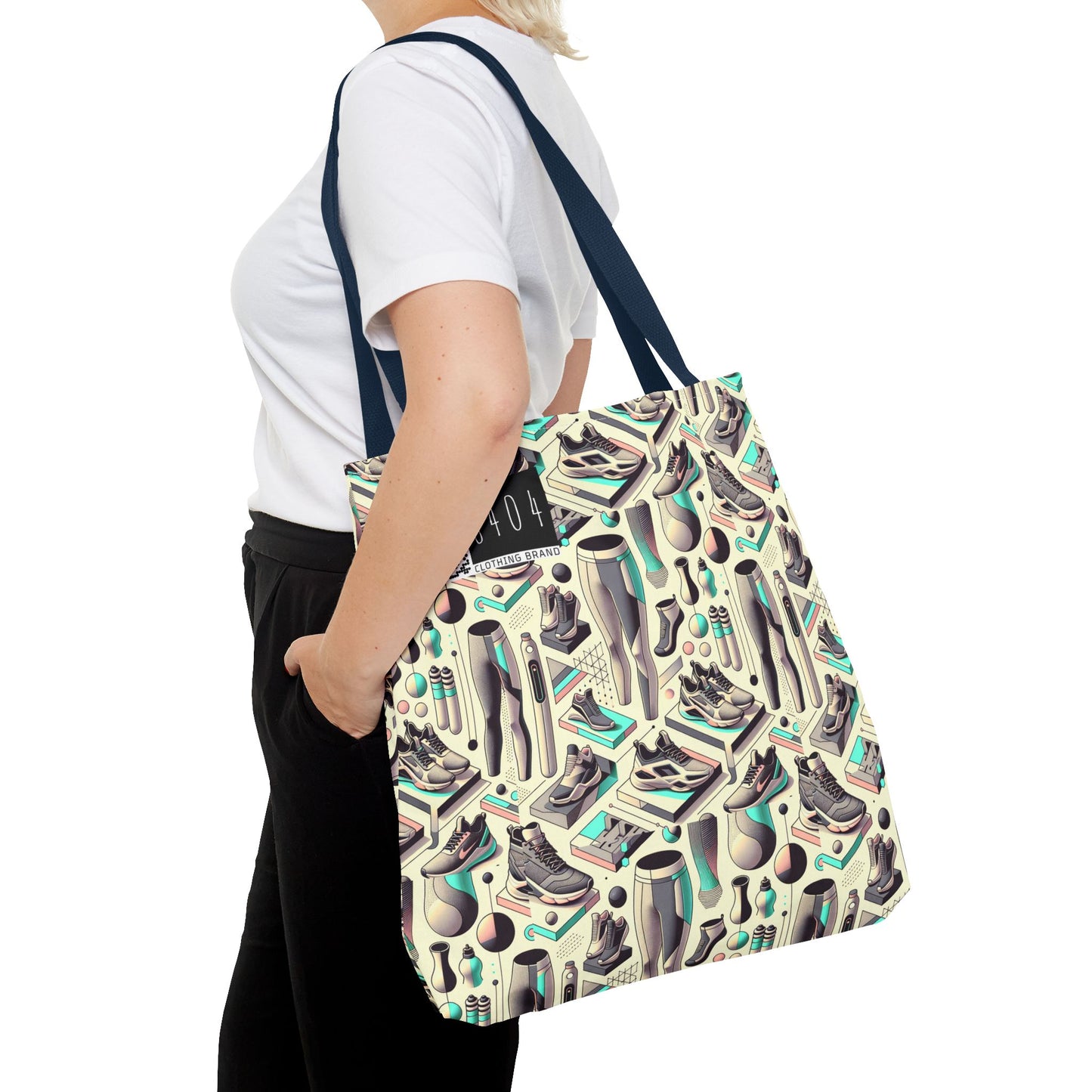 Tech-Infused Athleisure Futuristic Athletic Tech Tote Bag - 8404 Design-44