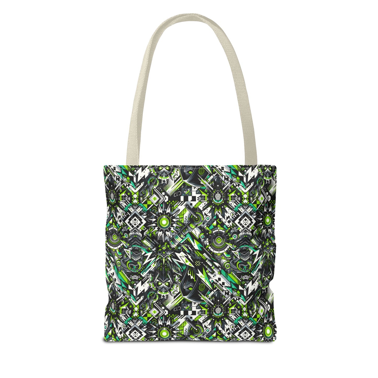 Graffiti Tech Fusion Bold Streetwear Fusion Tote Bag - 8404 Design-50
