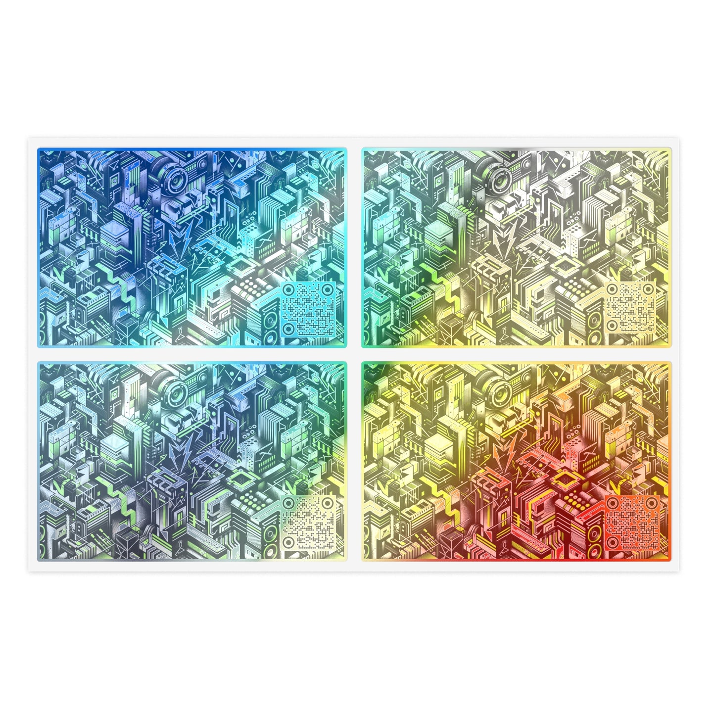Graffiti Tech Fusion Bold Streetwear Fusion Sticker Sheets - 8404 Design-53