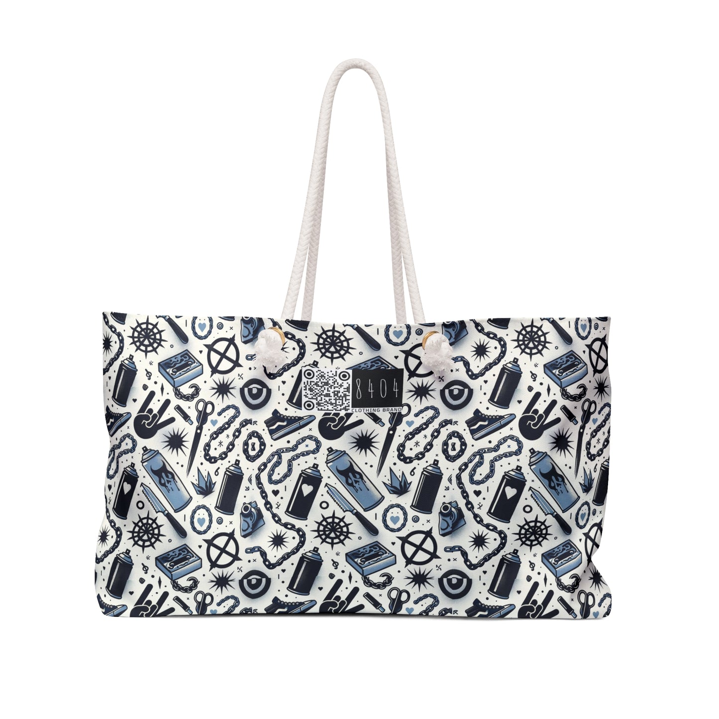 Cultural Rebellion Graphics Edgy and Rebellious With a Hint of Nostalgia Weekender Bag - 8404 Design-57