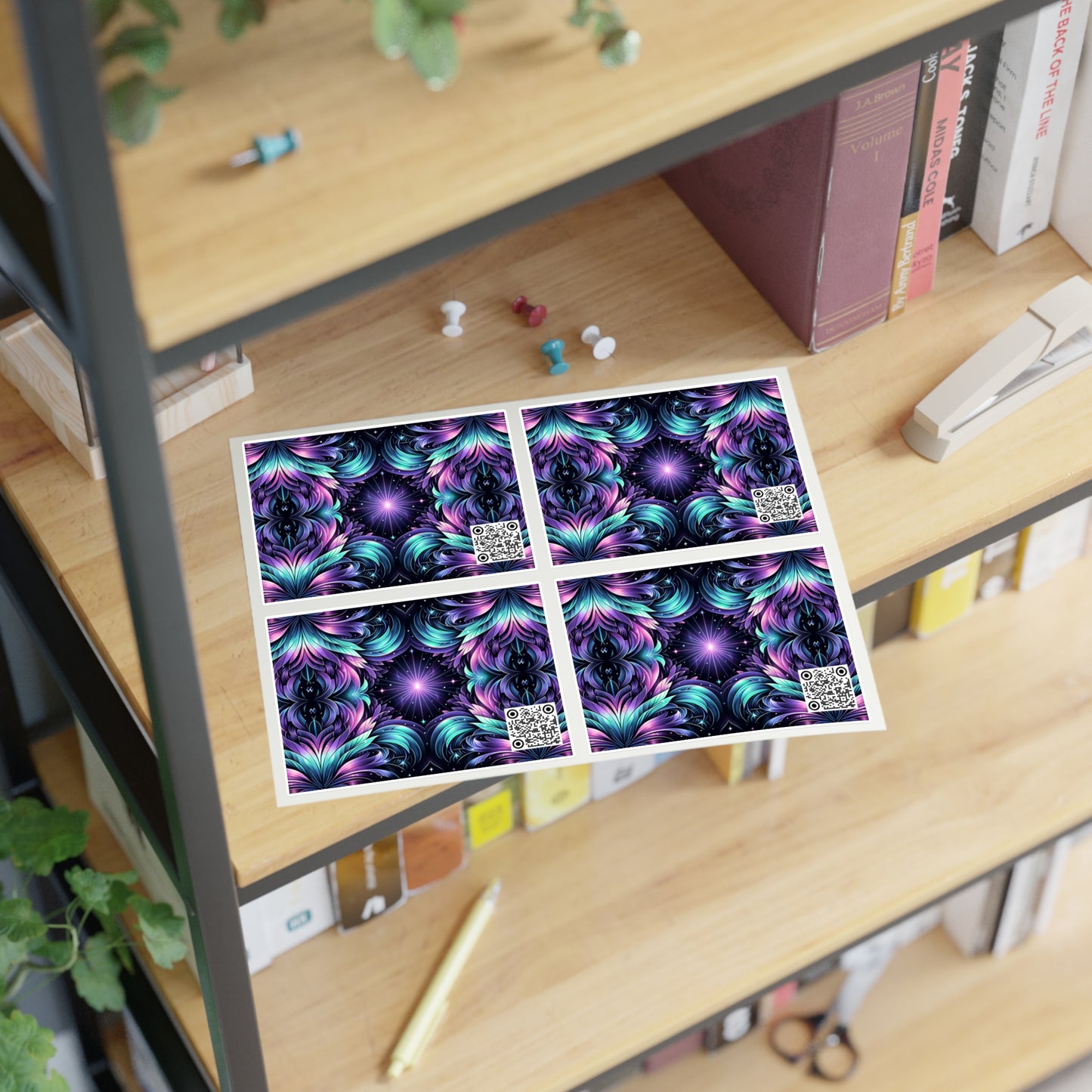 Iridescent Dream Futuristic Tech Sticker Sheets - 8404 Design-60