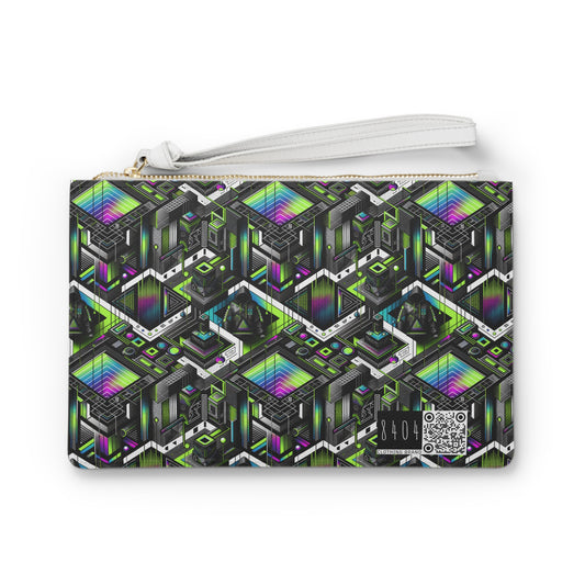 Retro Futurism Graphics Tech-Forward Streetwear Clutch Bag - 8404 Design-52