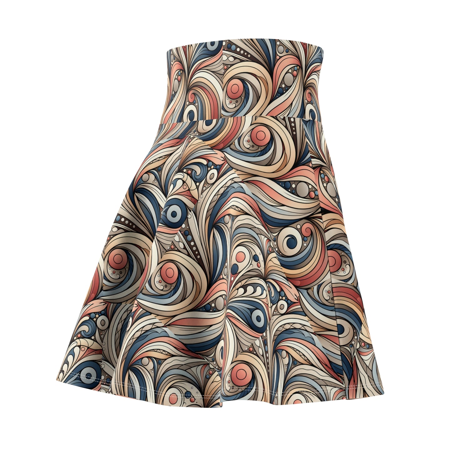 Modern Minimalism Minimalist Tech Women's Skater Skirt - 8404 Design-63