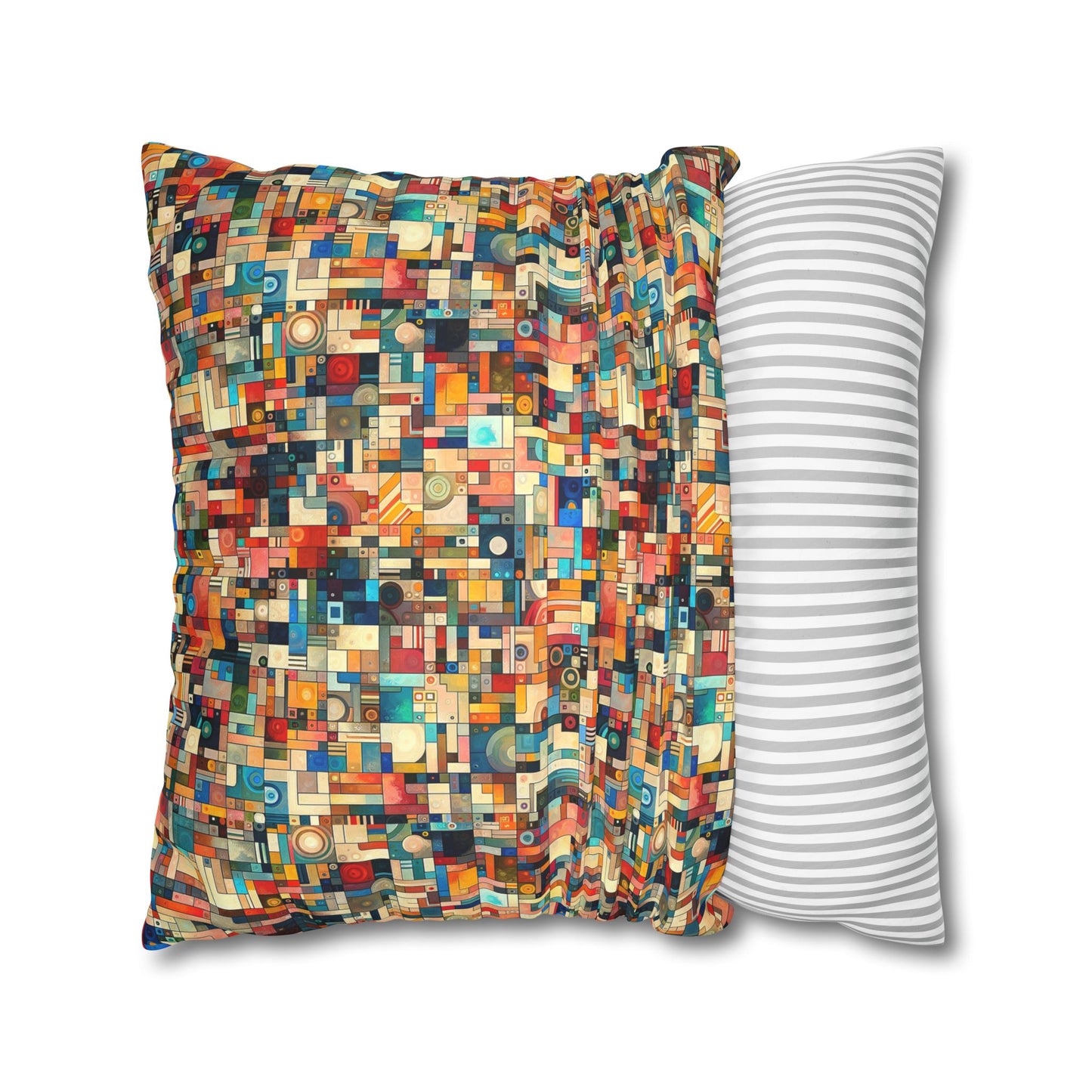 Digital Artistic Expression Artistic Streetwear Faux Suede Square Pillowcase - 8404 Design-46
