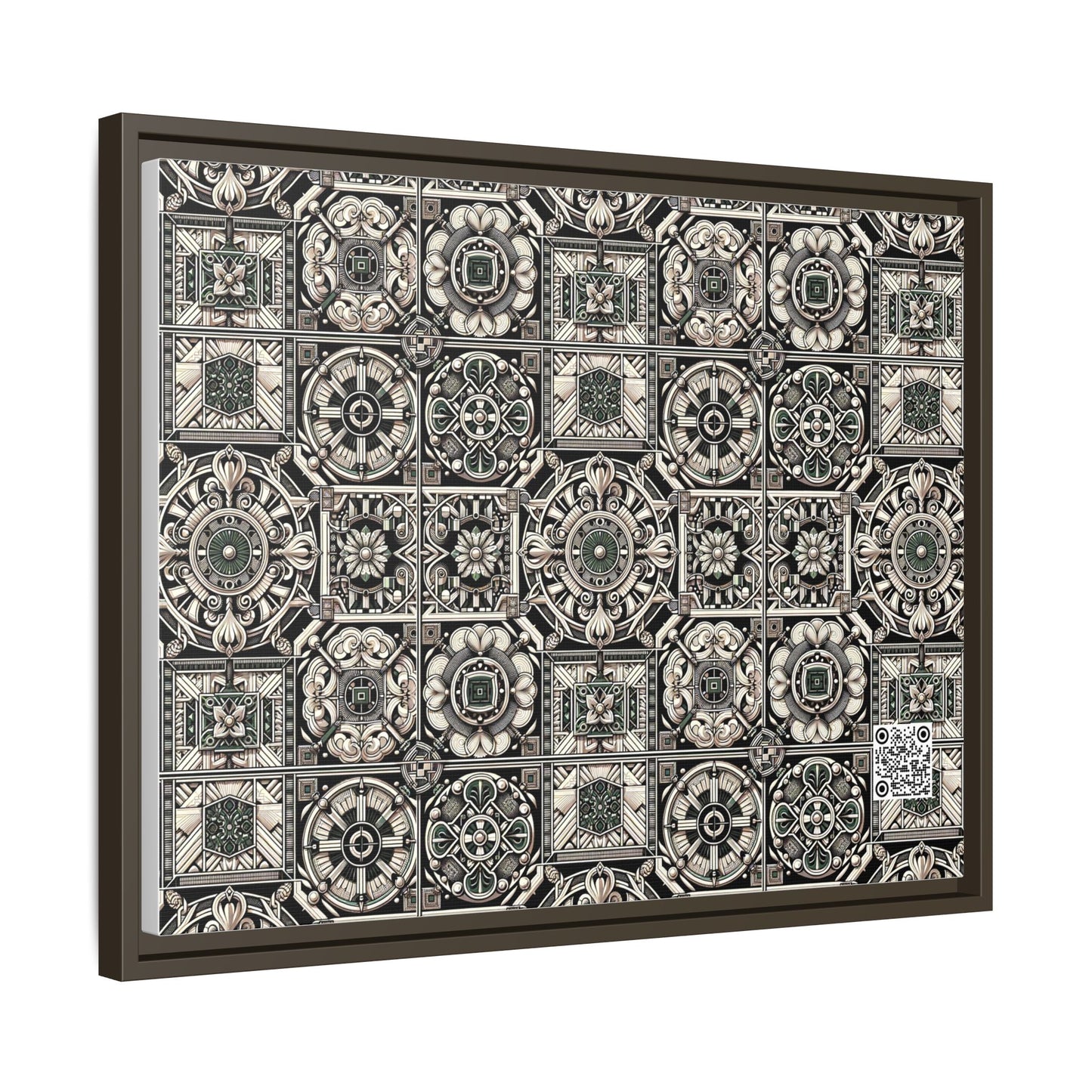 Cyber Garden Party Tech Garden Extravaganza Matte Canvas, Framed (multi-Color) - 8404 Design-45 A