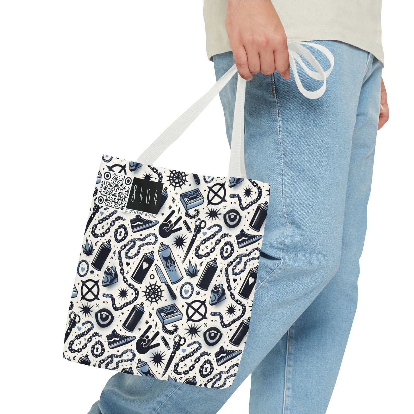Cultural Rebellion Graphics Edgy and Rebellious With a Hint of Nostalgia Tote Bag - 8404 Design-57