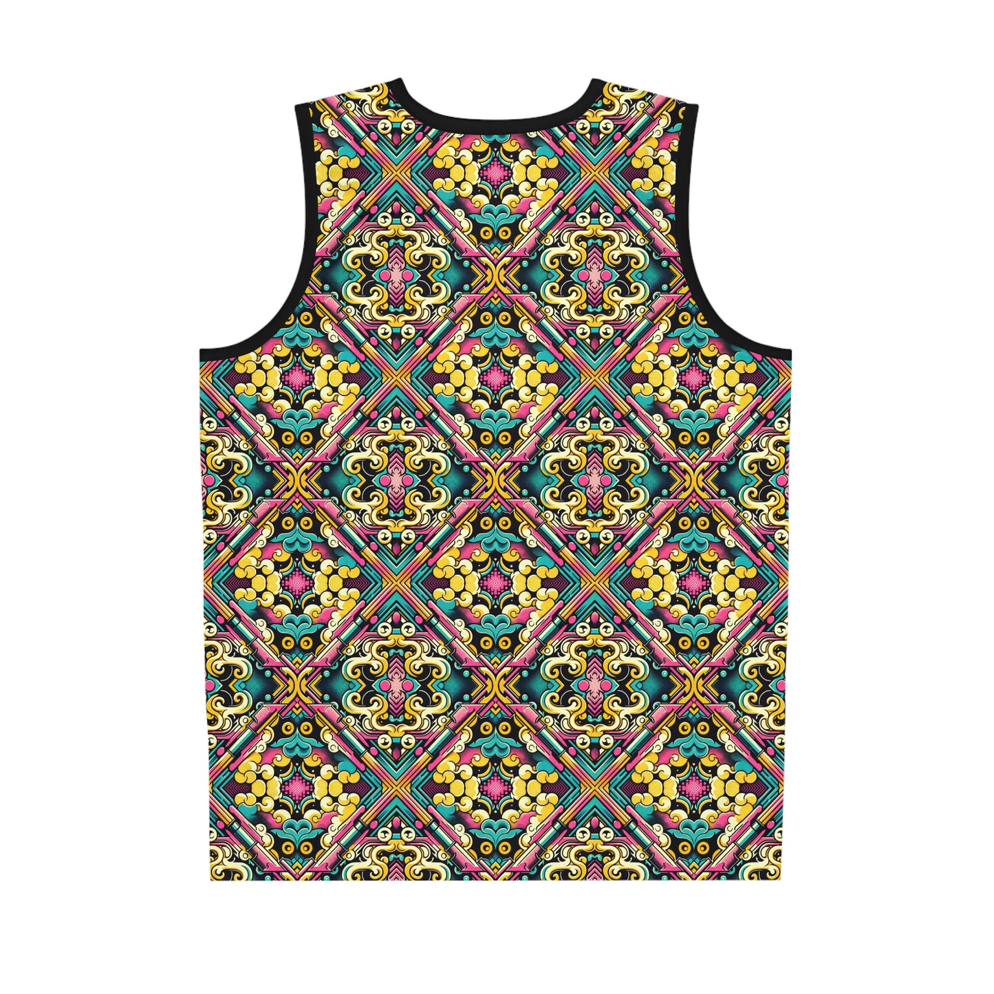 Neon Pop Art Revival Pop Culture Retro Basketball Jersey - 8404 Design-59