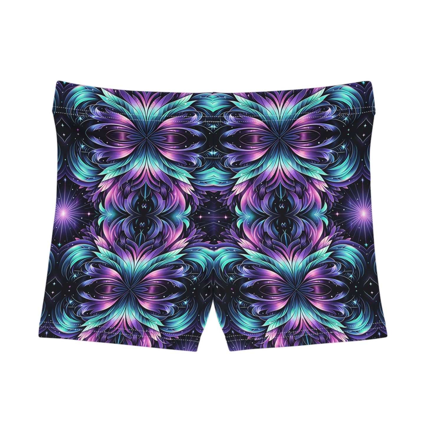 Iridescent Dream Futuristic Tech Women's Shorts - 8404 Design-60