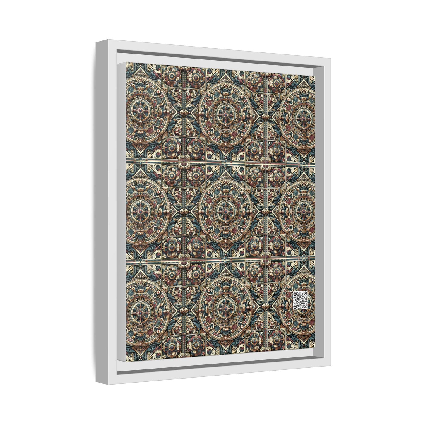 Urban Renaissance Historical Fusion With Street Edge Matte Canvas, Framed (multi-Color) - 8404 Design-57 A