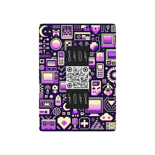 Digital Nostalgia Remix Modern Vintage Fusion Poker Playing Cards - 8404 Design-54 B