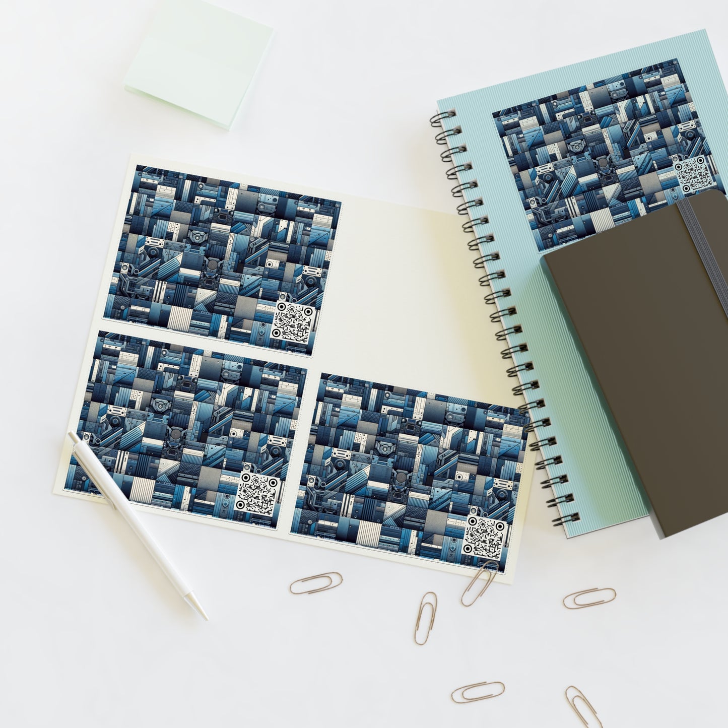 Tech-Inspired Utility Tech-Forward Streetwear With Utilitarian Edge Sticker Sheets - 8404 Design-44