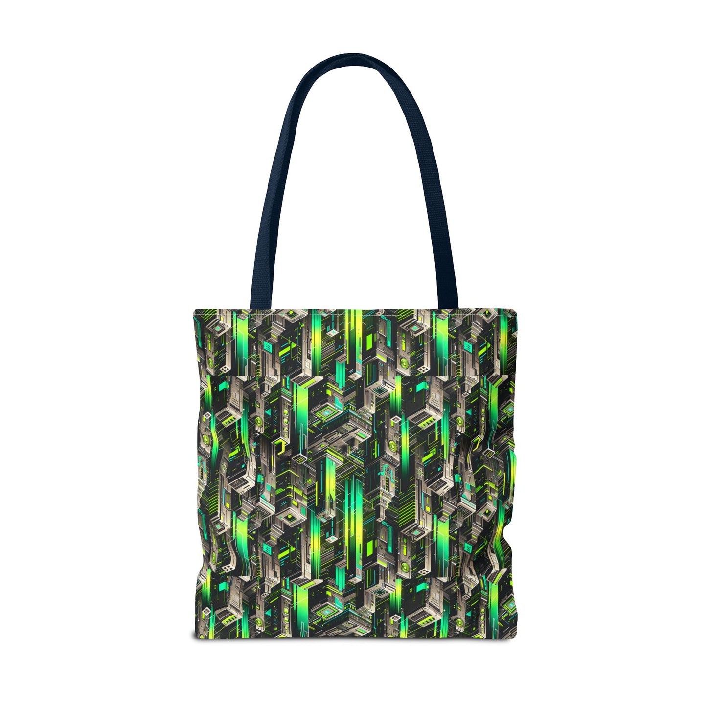 Digital Rebellion Tech-Forward Streetwear Tote Bag - 8404 Design-63