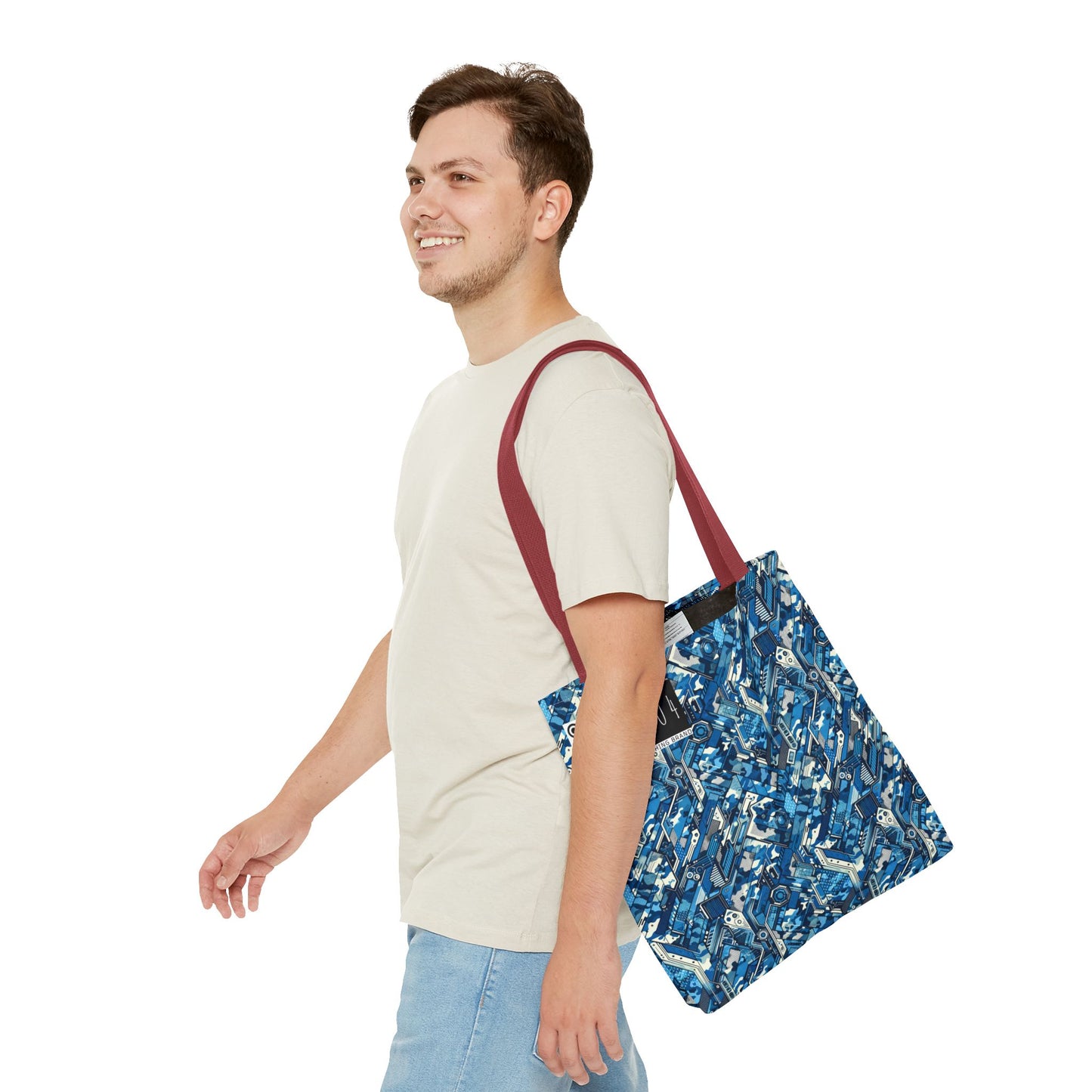 Tech Urban Camo Tech-Forward Streetwear With a Futuristic Military Edge Tote Bag - 8404 Design-39