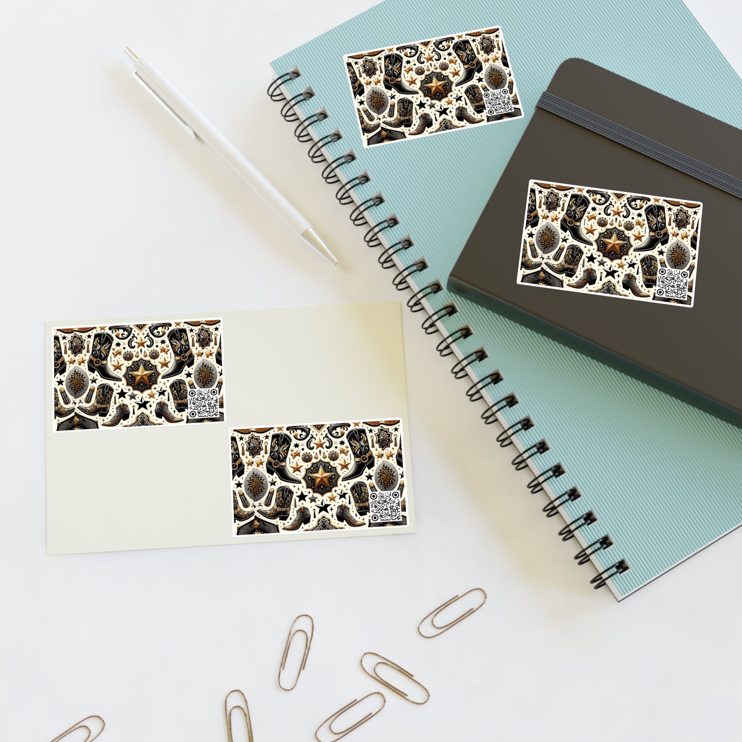 Cowboy Chic Revival Bold Western Glam Sticker Sheets - 8404 Design-60