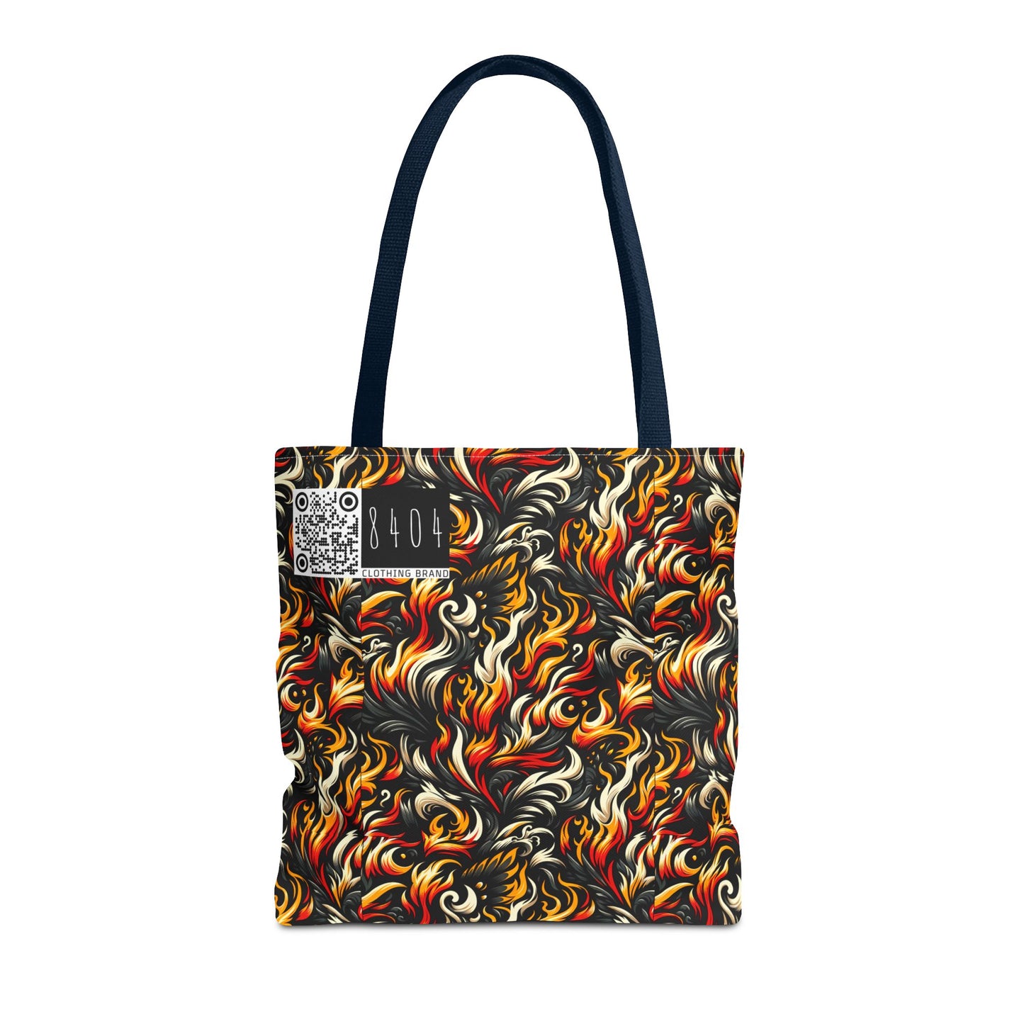 Fire & Flames Bold Streetwear Statement Tote Bag - 8404 Design-55