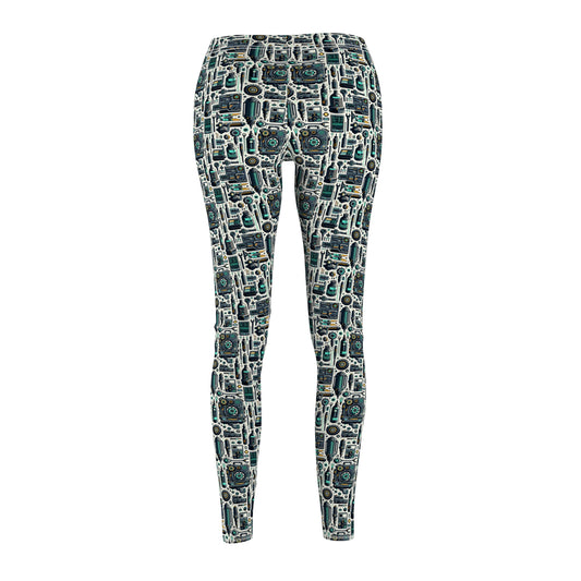 Tech Utility Fusion Modern Tech Streetwear Women's Cut & Sew Casual Leggings - 8404 Design-53