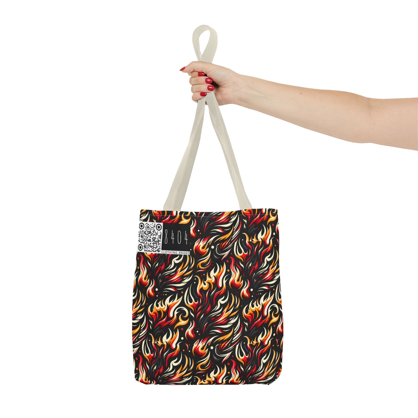 Fire & Flames Bold Streetwear Statement Tote Bag - 8404 Design-60