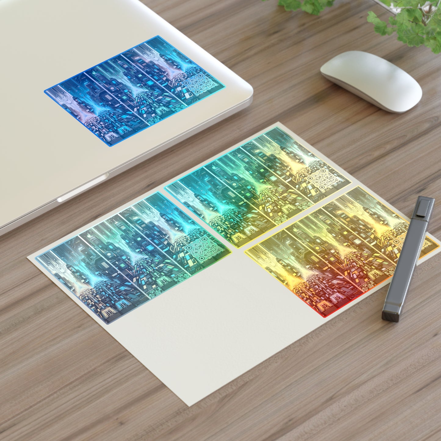 Cyber Punk Graphics Tech-Inspired Cyberpunk Sticker Sheets - 8404 Design-67