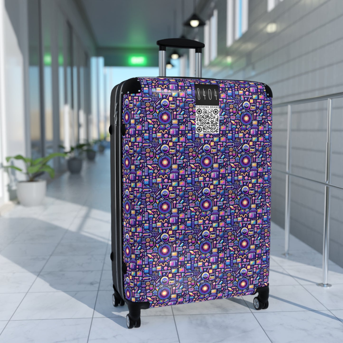 Digital Nostalgia Modern Retro Fusion Suitcase - 8404 Design-64