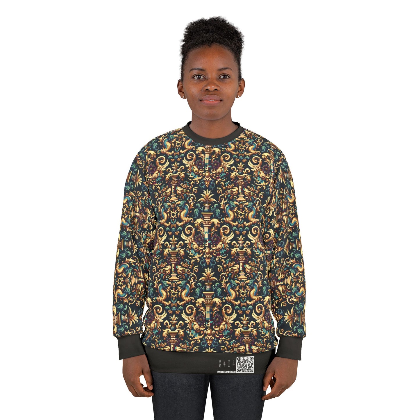 Digital Renaissance Modern Baroque Fusion Sweatshirt - 8404 Design-57