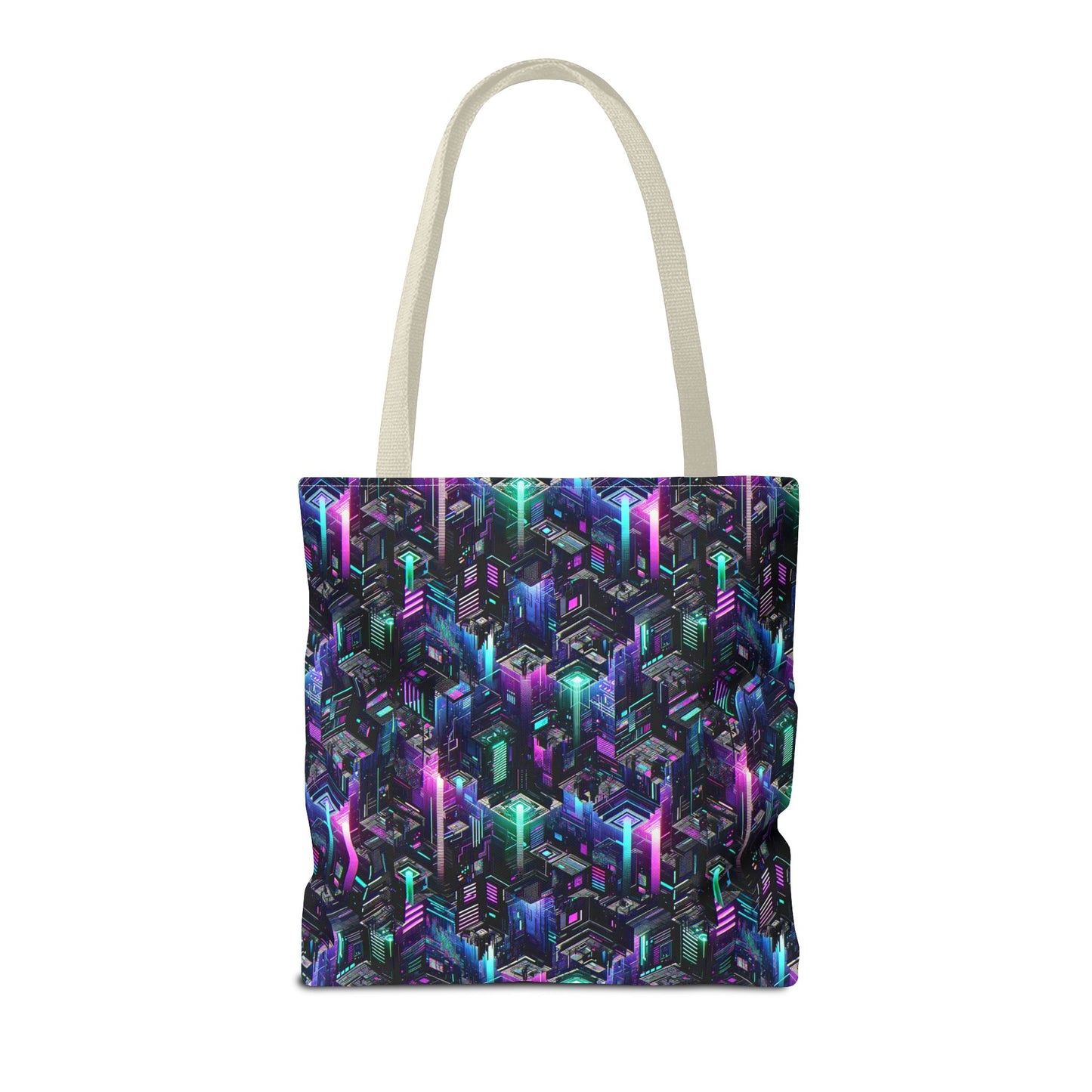 Tech Noir Graphics Futuristic Tech Aesthetics Tote Bag - 8404 Design-55