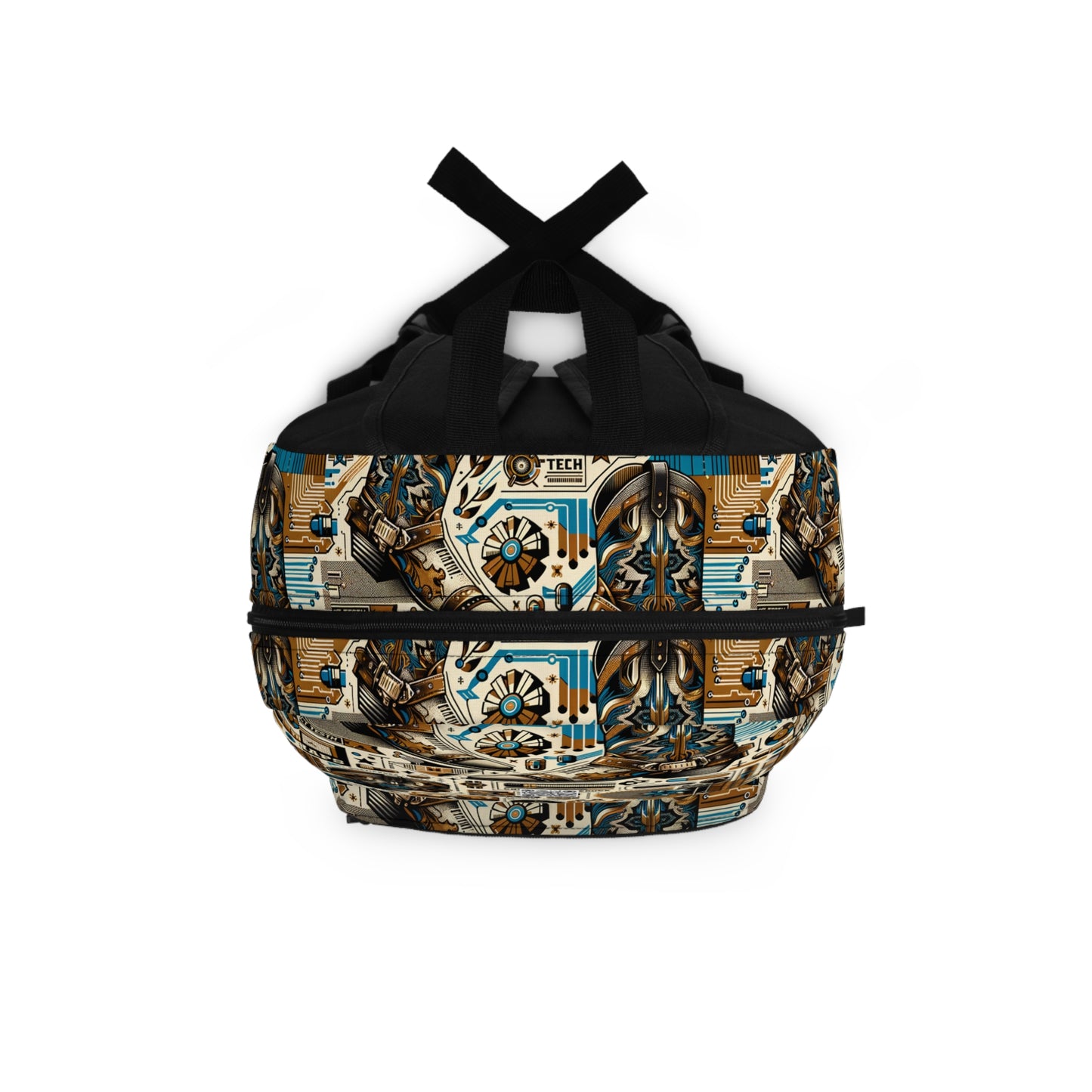 Digital Cowboy Chic Tech-Infused Western Fusion Backpack - 8404 Design-45
