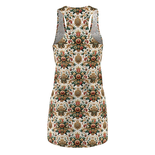 Monogram Madness Luxurious Streetwear Women's Cut & Sew Racerback Dress - 8404 Design-68