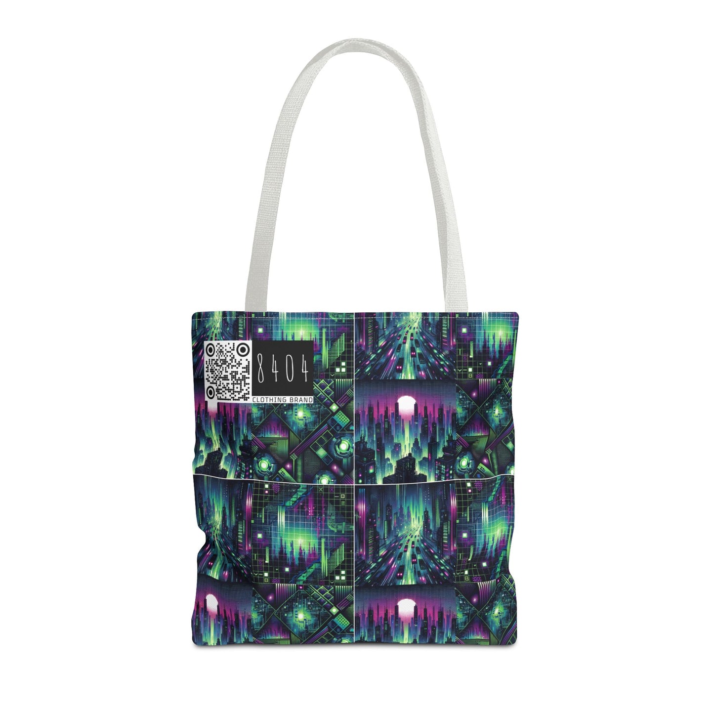 Tech Noir Aesthetics Tech-Forward Urban Dystopia Tote Bag - 8404 Design-54