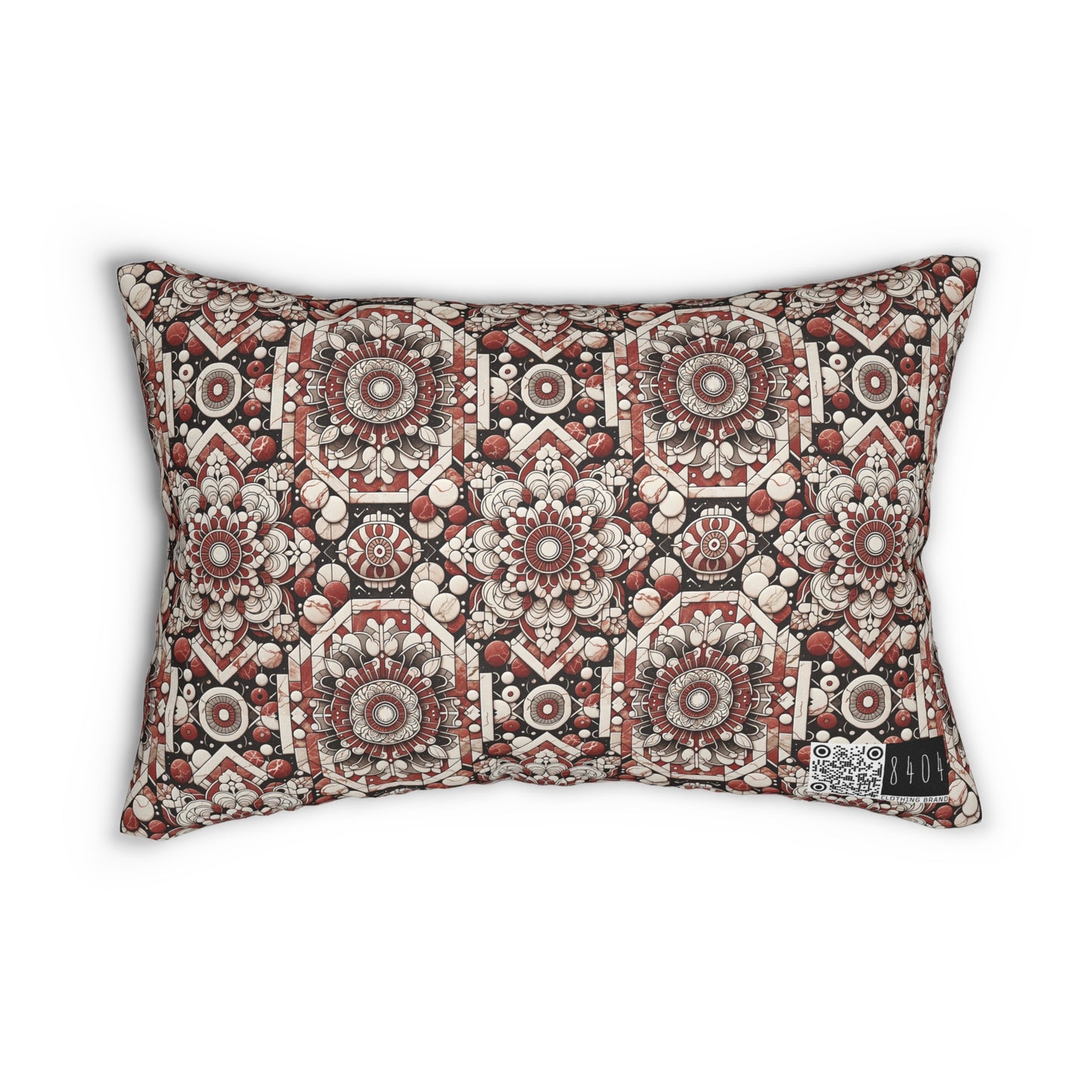 Neo Jomon Sculptural Aesthetics Artisanal Streetwear Spun Polyester Lumbar Pillow - 8404 Design-55 B