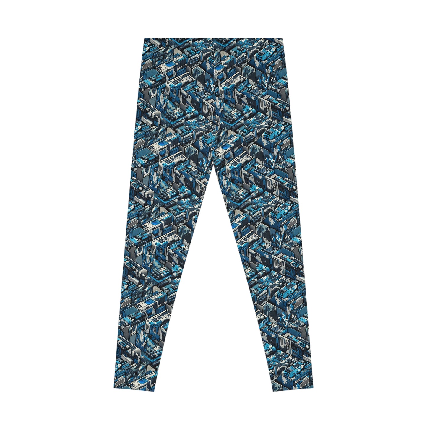 Tech Urban Camo Tech-Forward Streetwear With a Futuristic Military Edge Stretch Leggings - 8404 Design-51