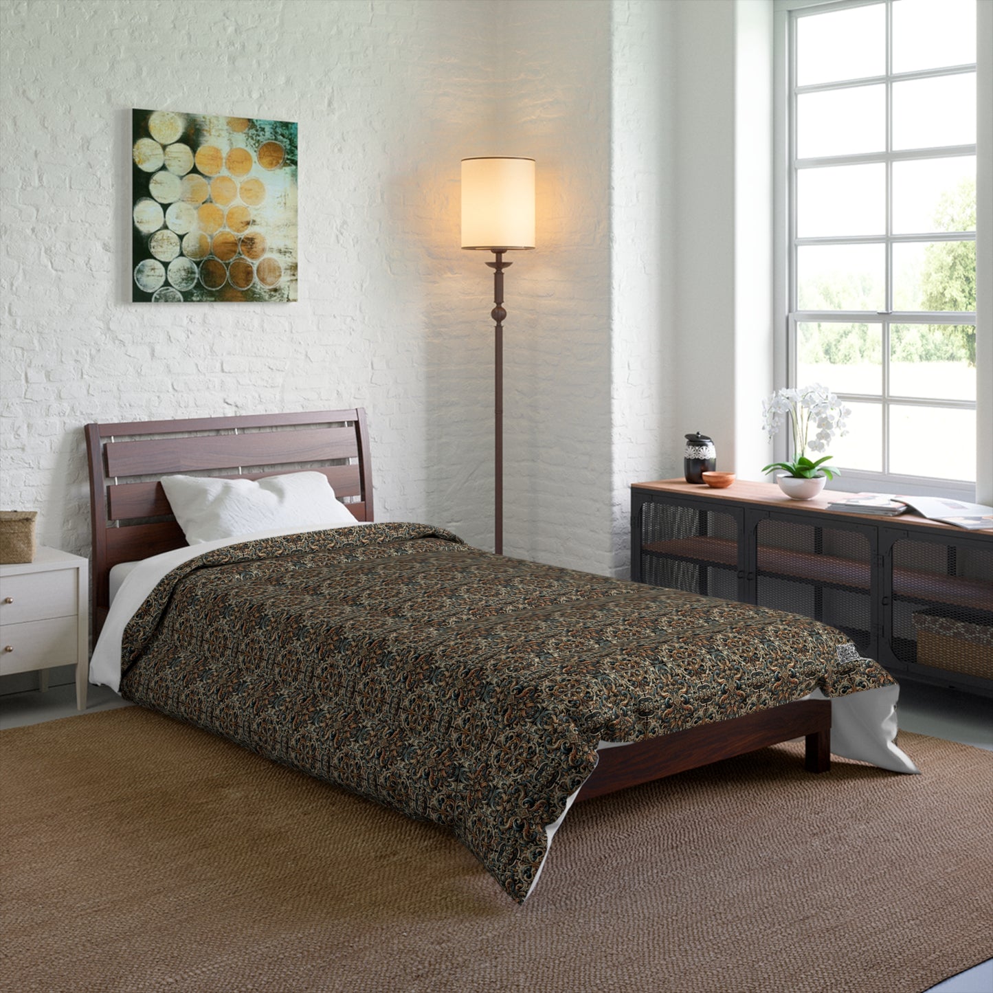 Urban Renaissance Historical Fusion With Street Edge Comforter - 8404 Design-59