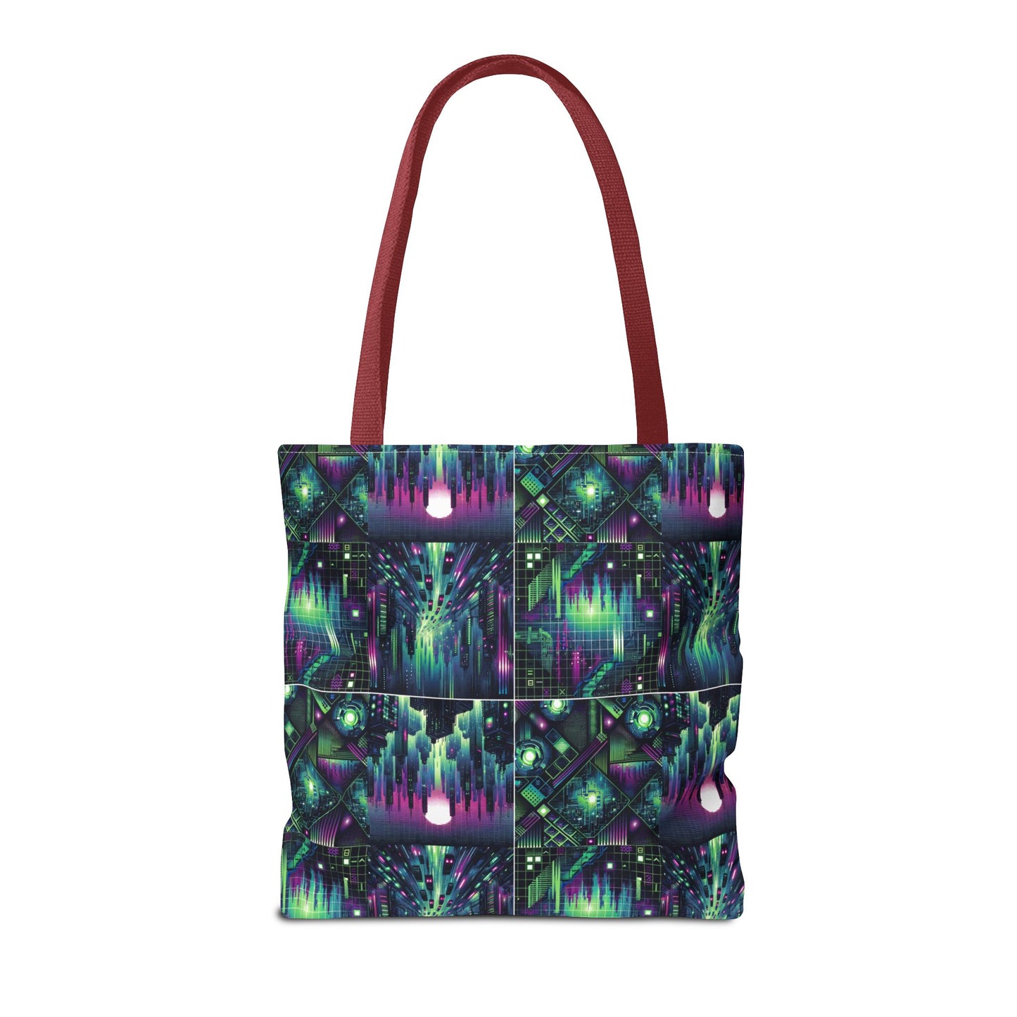 Tech Noir Aesthetics Tech-Forward Urban Dystopia Tote Bag - 8404 Design-54