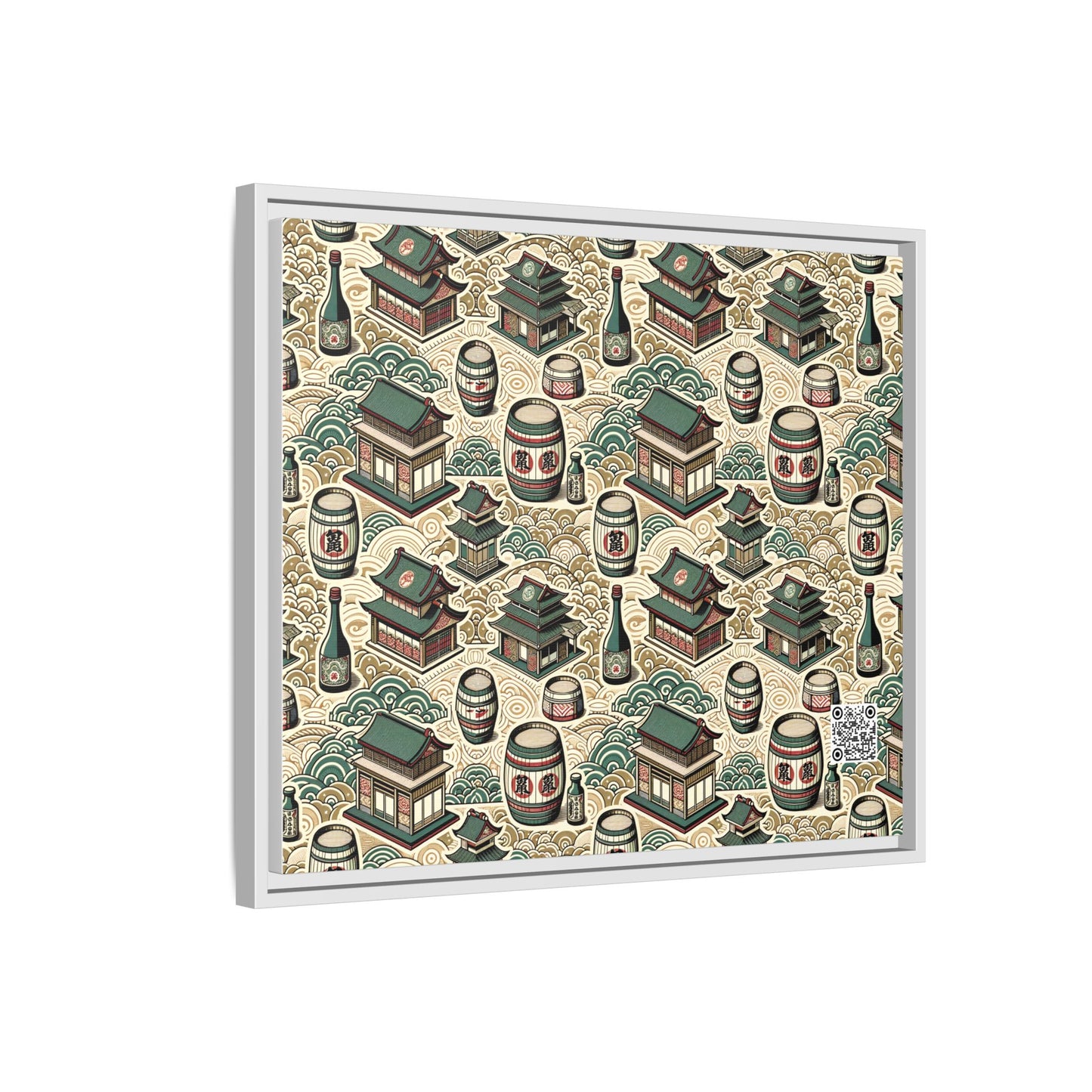 Cultural Artisanal Fusion Contemporary Cultural Elegance Matte Canvas, Framed (multi-Color) - 8404 Design-68 B