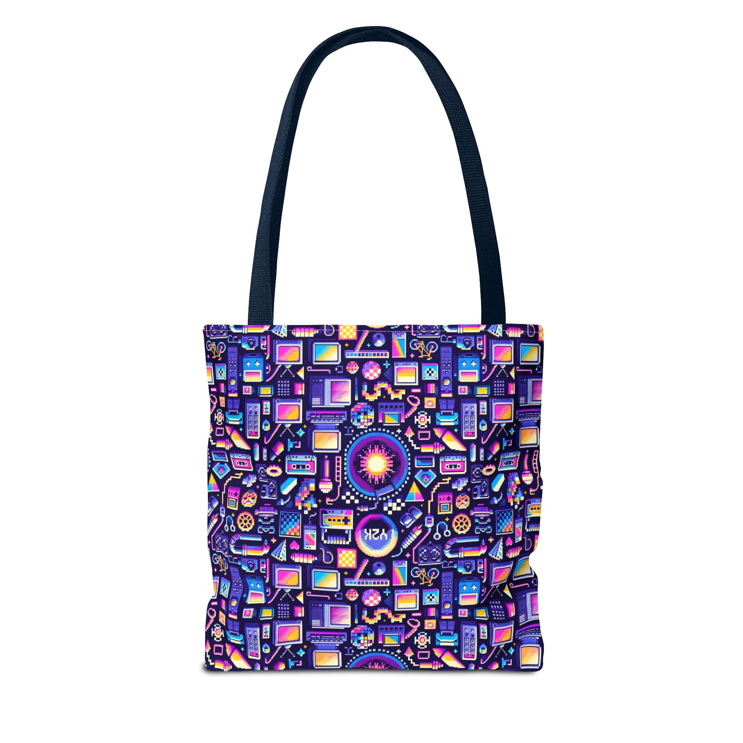 Digital Nostalgia Modern Retro Fusion Tote Bag - 8404 Design-64