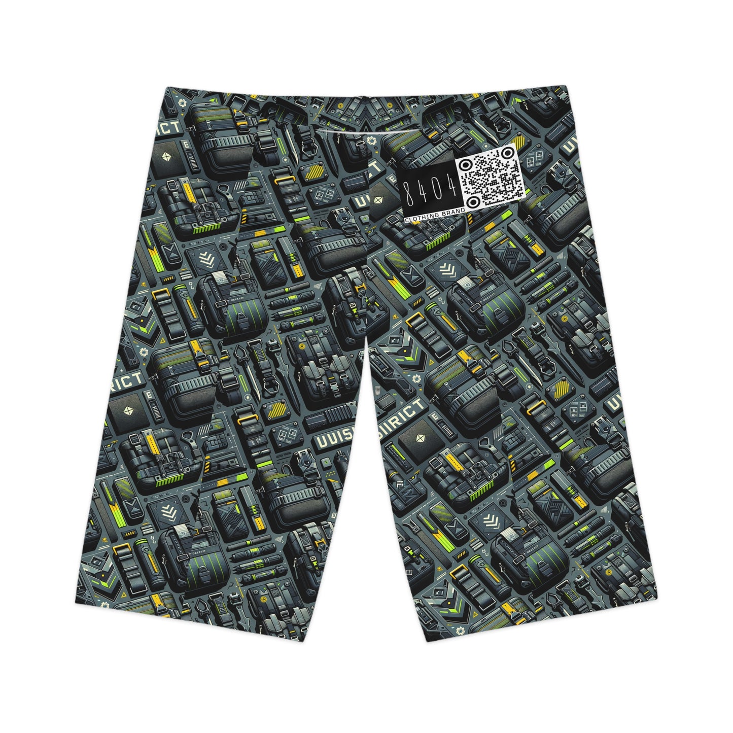 Tech Utility Streetwear Futuristic Tech-Forward Women's Bike Shorts - 8404 Design-47