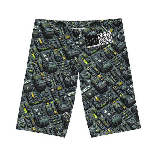 Tech Utility Streetwear Futuristic Tech-Forward Women's Bike Shorts - 8404 Design-47