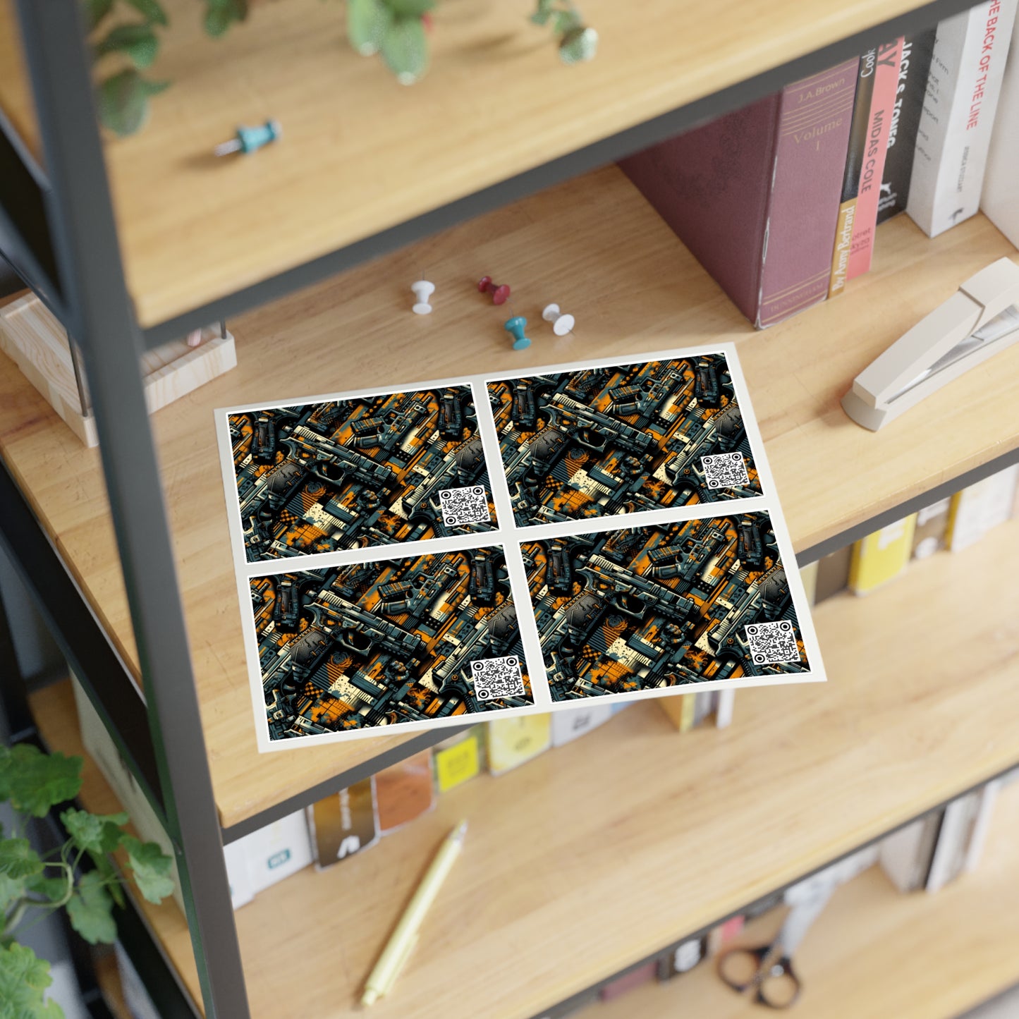 Digital Punk Futuristic Grunge Sticker Sheets - 8404 Design-47