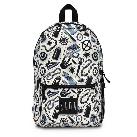 Cultural Rebellion Graphics Edgy and Rebellious With a Hint of Nostalgia Backpack - 8404 Design-57
