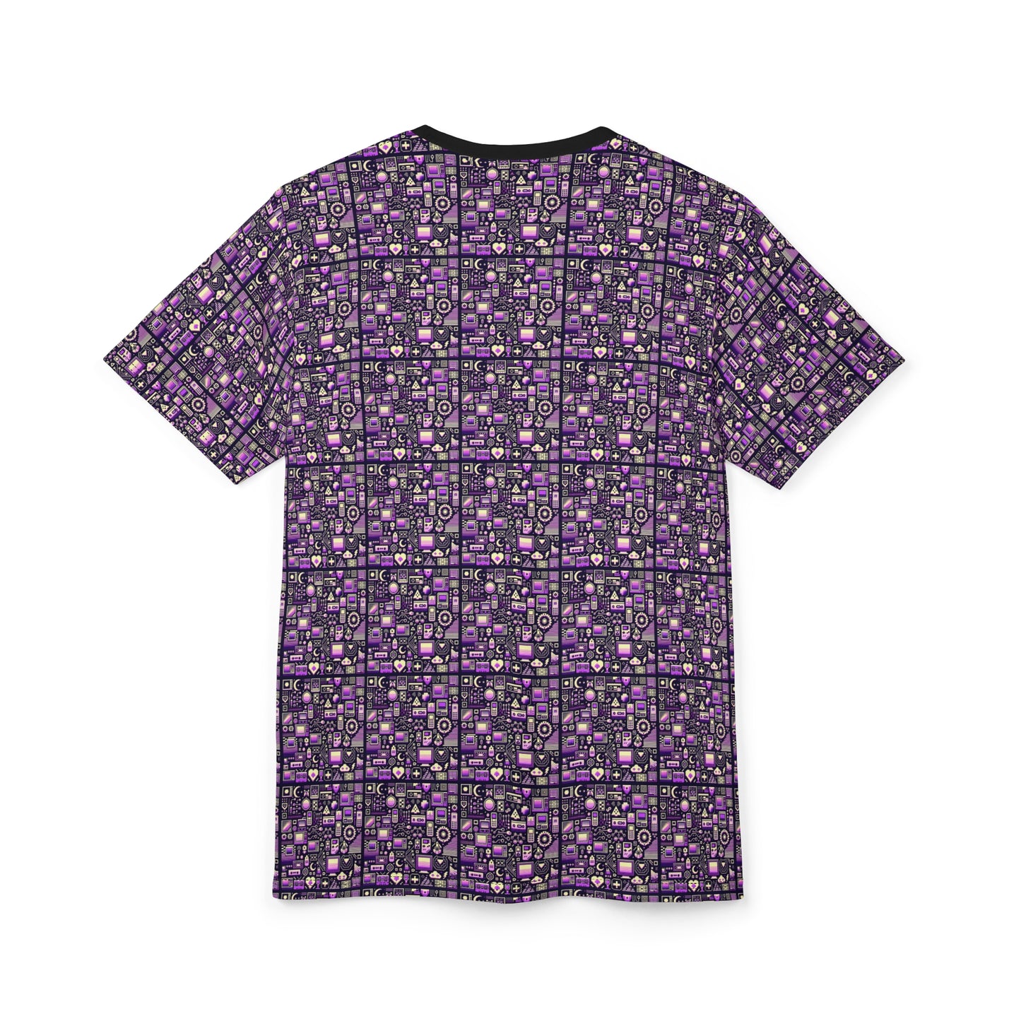 Digital Nostalgia Remix Modern Vintage Fusion Unisex Cut & Sew Tee - 8404 Design-54