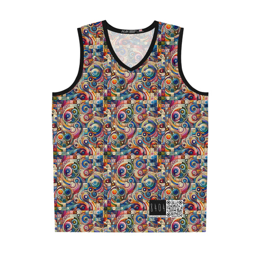 Digital Artistic Expression Artistic Streetwear Basketball Jersey - 8404 Design-49