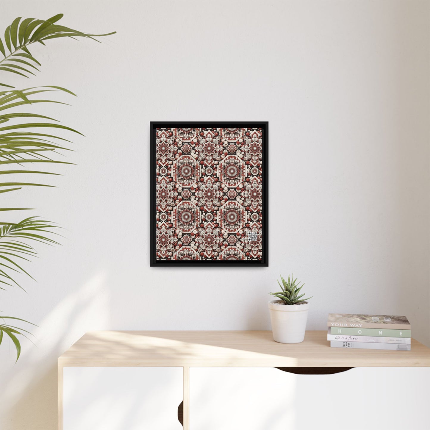 Neo Jomon Sculptural Aesthetics Artisanal Streetwear Matte Canvas, Framed (multi-Color) - 8404 Design-55 A