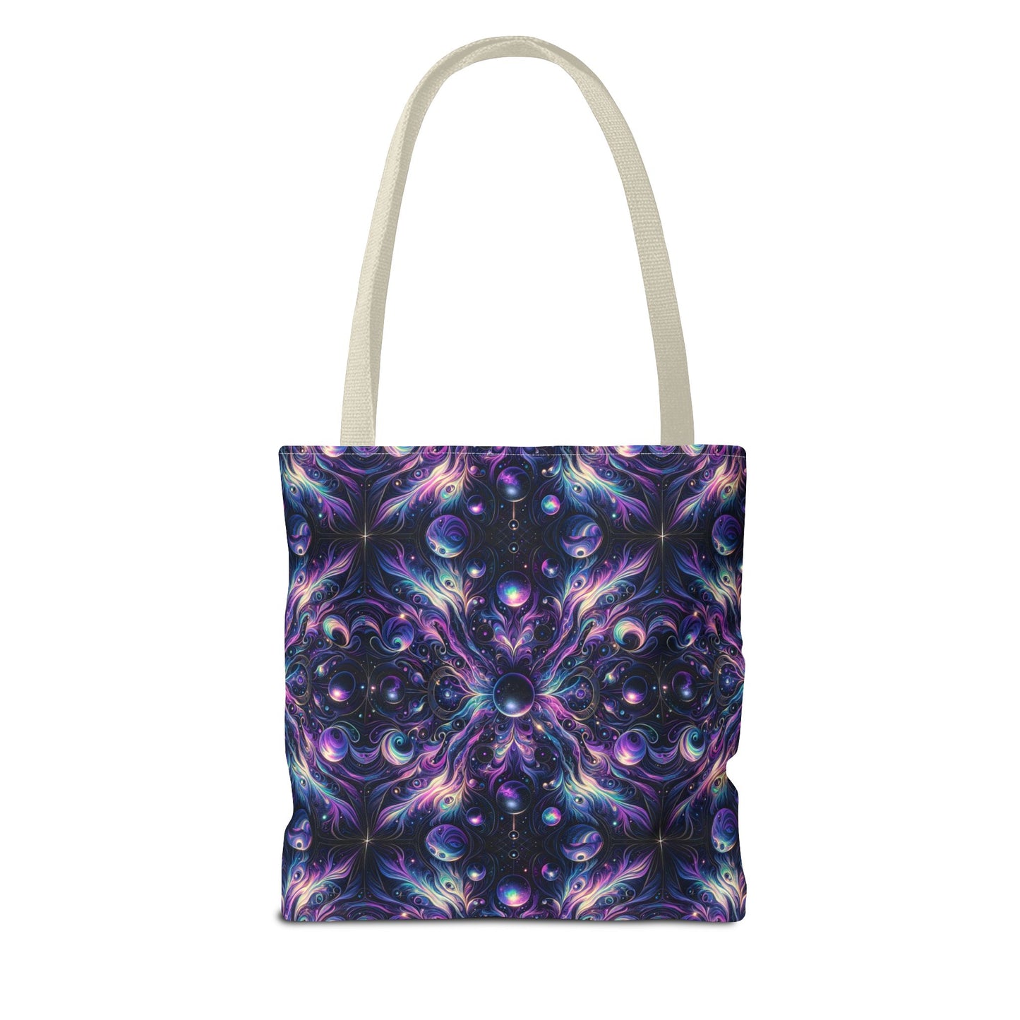 Galactic Hues Tech-Forward Cosmic Fusion Tote Bag - 8404 Design-41