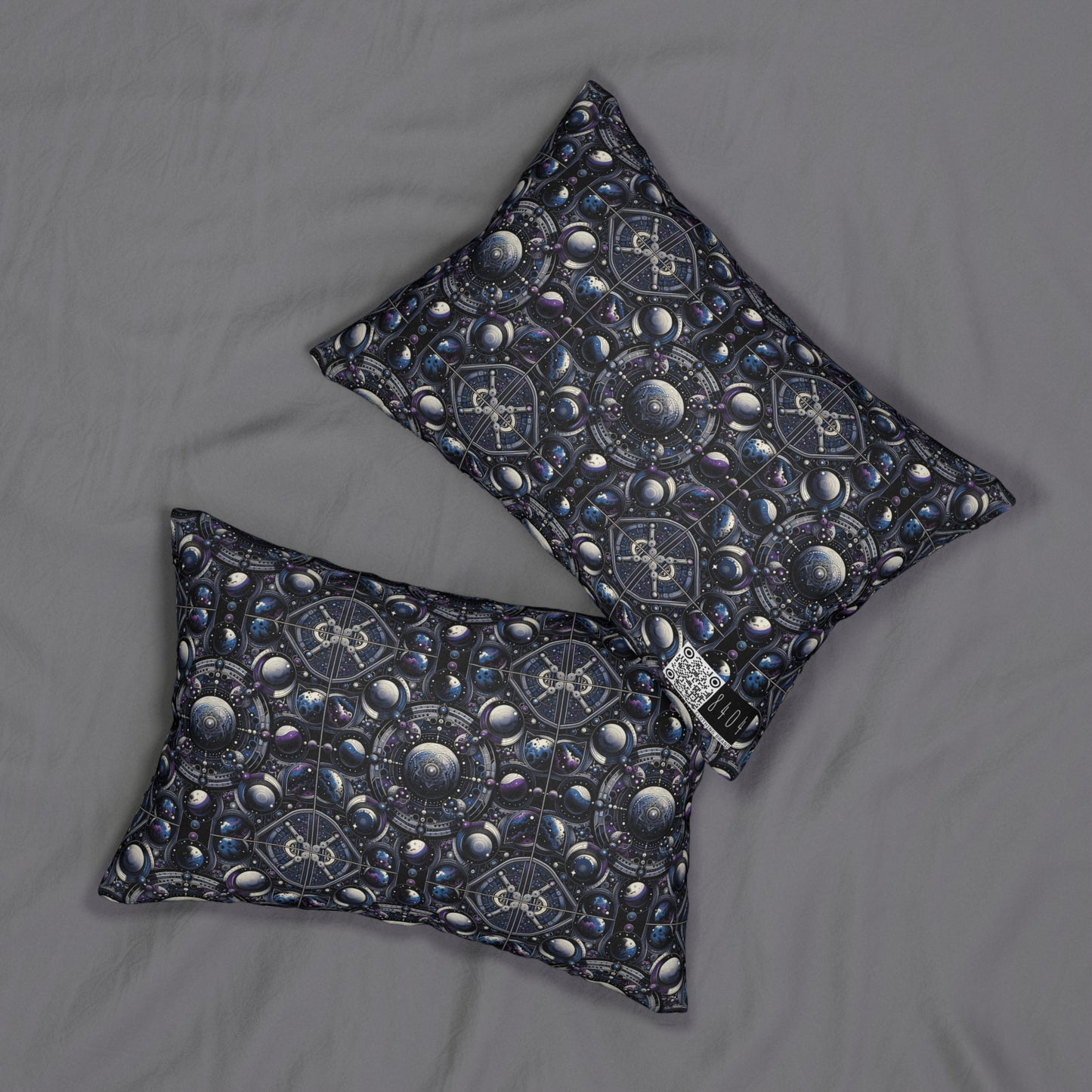 Tech Astronaut Tech-Forward Streetwear Meets Space Exploration Spun Polyester Lumbar Pillow - 8404 Design-46 B