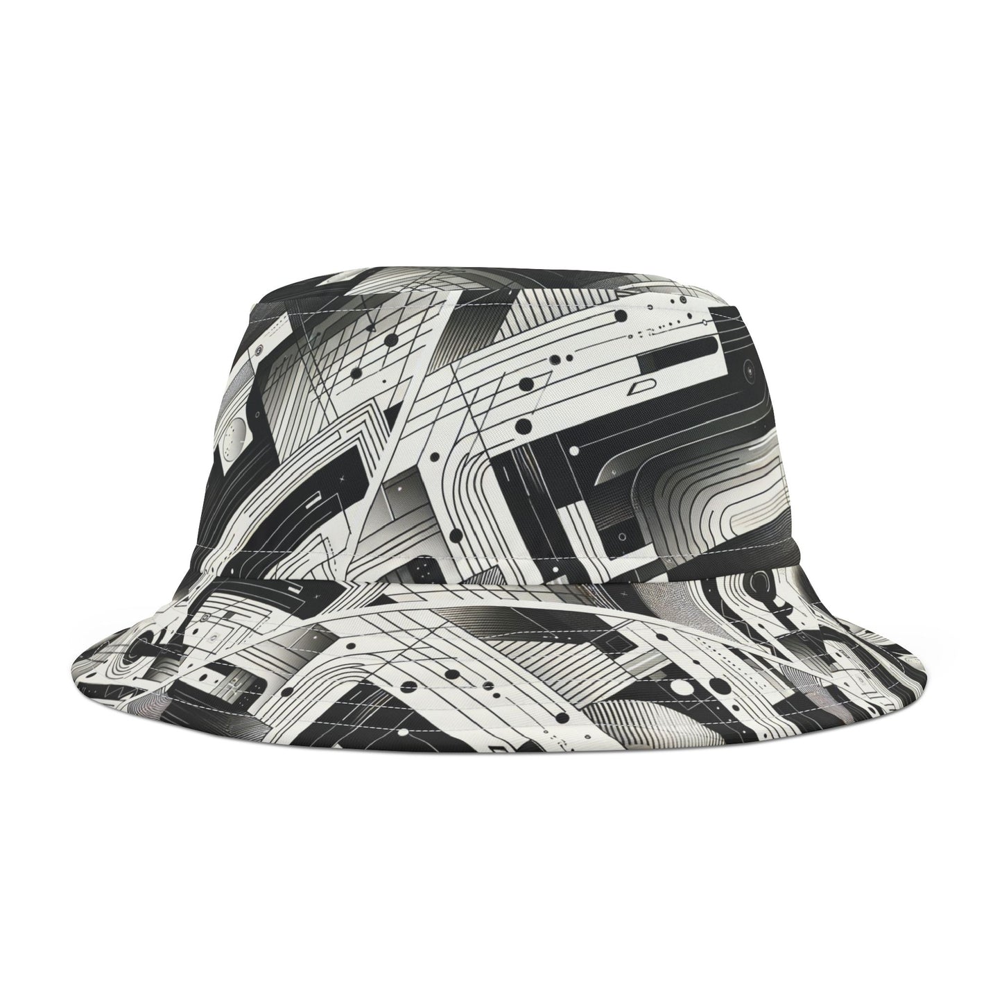 Digital Minimalism Minimalist Tech Bucket Hat - 8404 Design-57