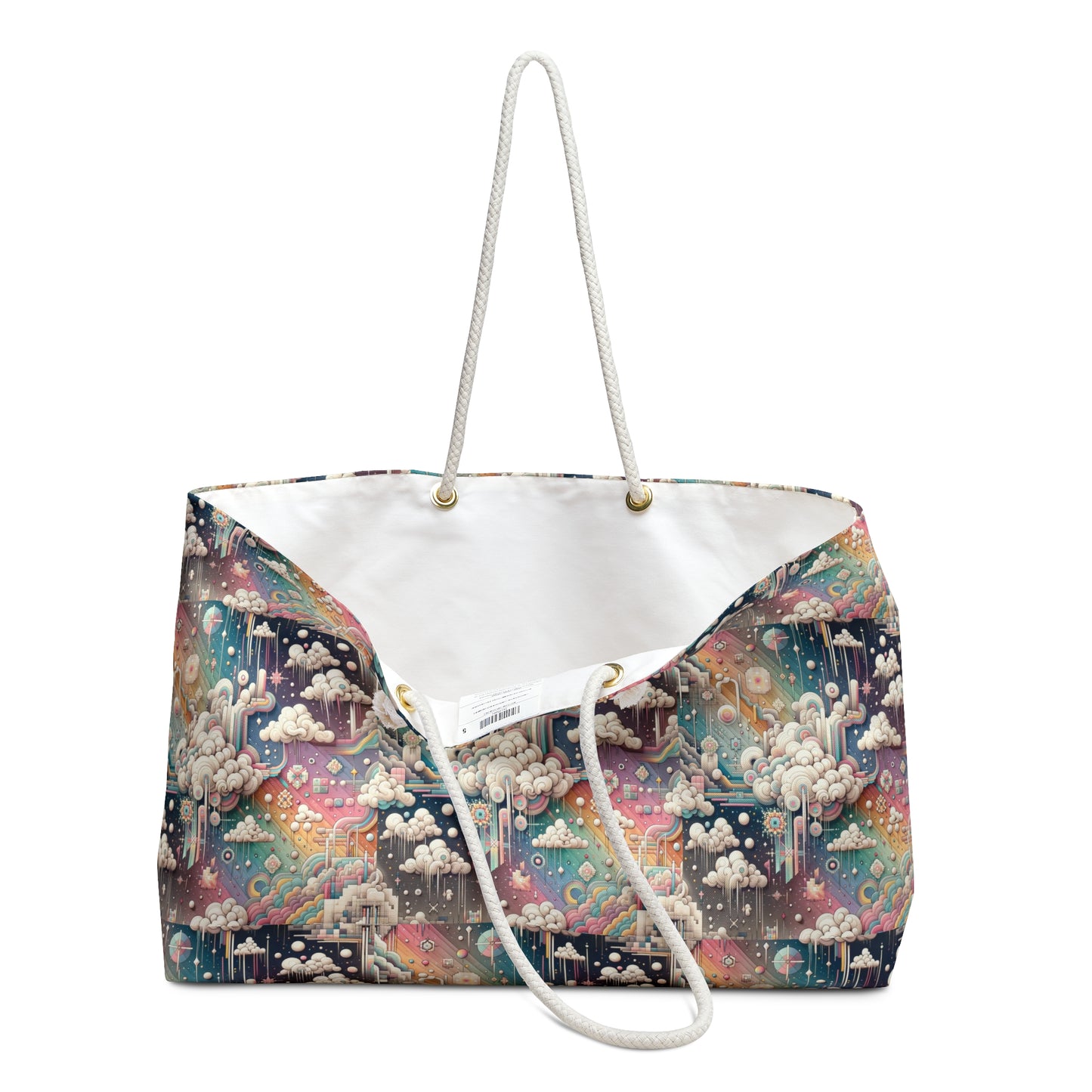 Digital Dreamland Whimsical and Nostalgic Streetwear With a Digital Twist Weekender Bag - 8404 Design-52