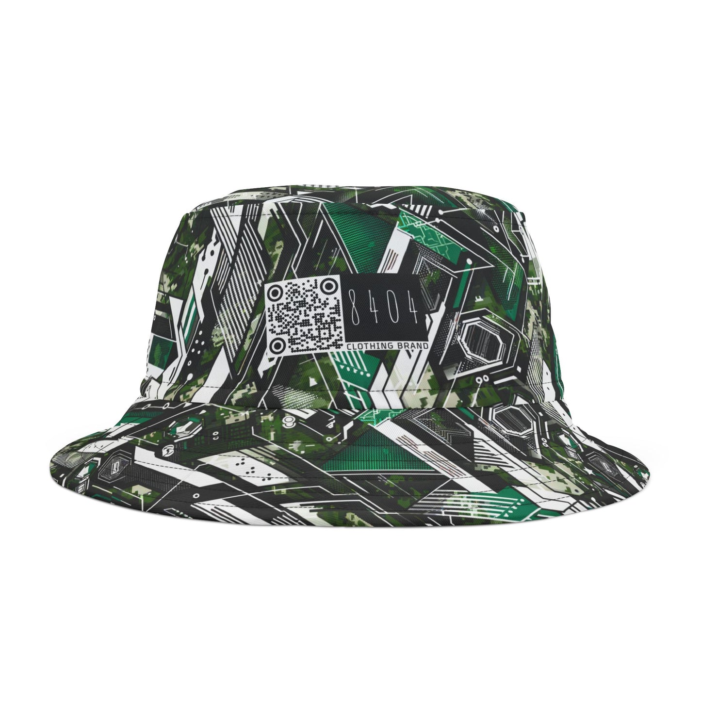 Tech Camo Fusion Tech-Forward Streetwear With a Futuristic Edge Bucket Hat - 8404 Design-63