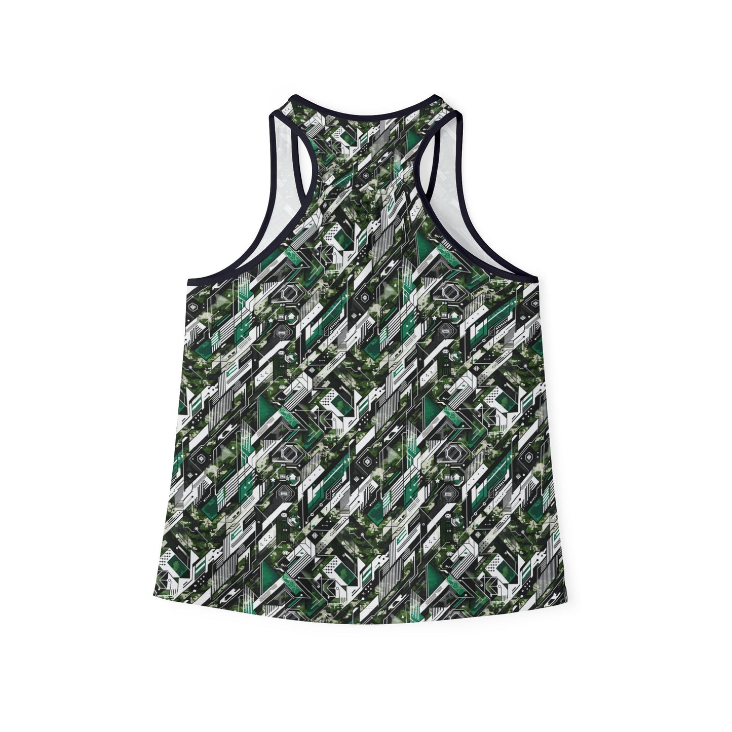 Tech Camo Fusion Tech-Forward Streetwear With a Futuristic Edge Women's Tank Top - 8404 Design-63